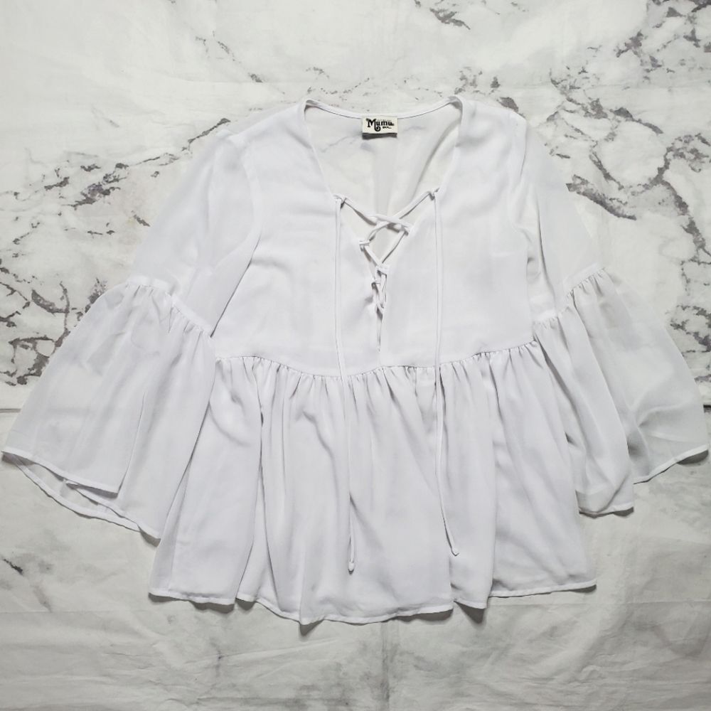 Show Me Your MuMu White Blouse